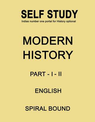 Modern History Part 1 And 2 Optional Printed Notes By Self Study In English For IAS Mains