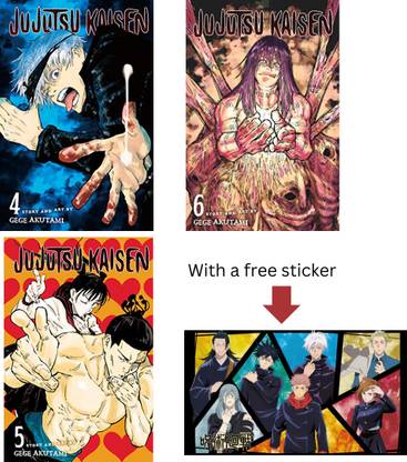 Jujutsu Kaisen Vol 4, Vol 5, Vol 6