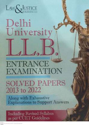 Delhi University Llb Entrance Exam Solved Papers 2013 -2022