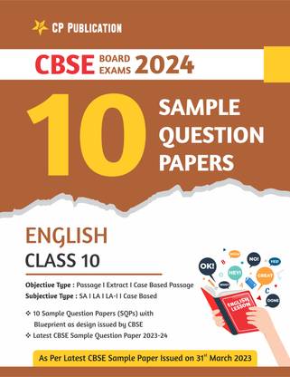 CBSE 10 Sample Question Papers Class 10 English For 2024 Board Exam