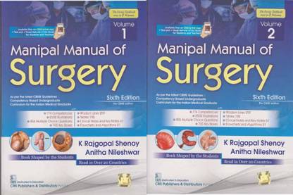 Manipal Manual Of Surgery [6 Th Edition] [volume -1 & 2] Set Of Two Books