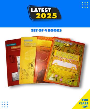 Class 10th Ncert Social Science Set Of 4 Books Paperback, Ncert|New Latest Edition For 2025-2026