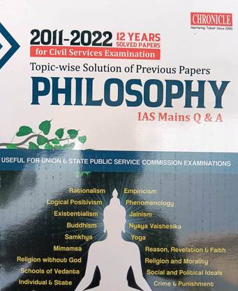 Topic -Wise Solution Of Previous Papers Philosophy IAS Mains Q & A