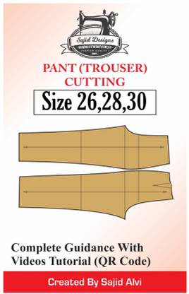 Ladies Pant Paper Cutting Patterns Set Of 03 Size 26,28,30 Specially Design By Sajid Designs