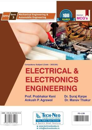 Electrical And Electronics Engineering For SPPU Sem 3 Mechanical Engineering And Automobile Engineering Course Code :203156) Academic Year 2020-2021