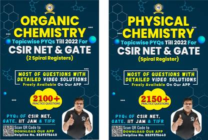 4200+ टॉपिकवाइज़ PYQ प्रैक्टिस क्वेश्चन्स एंड आंसर्स कॉम्बो सेट ऑफ फिजिकल एंड ऑर्गेनिक केमिस्ट्री फॉर CSIR NET एंड गेट केमिस्ट्री