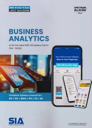 Business Analytics B.B.A III-Year V-Sem As Per The Latest (2021-22) Syllabus (CBCS) (DSE-501(B)) Latest 2024 Edition