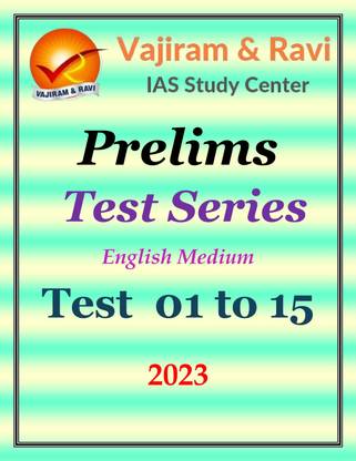 Vajiram & Ravi Prelims Test Series 01 To 15, English Medium