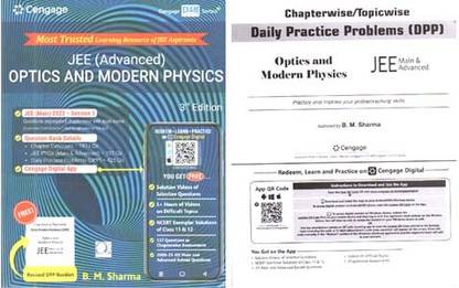 Cengage Jee (Advanced) Optics And Modern Physics Third Edition With Chapterwise/topicwise Daily Practice Problems (Dpp) By B.m. Sharma