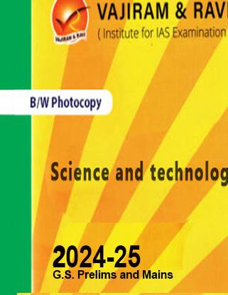 Vajiram & Ravi Science And Tech Book For IAS General Studies(GS)-Yellow Book Prelims & Mains 2024-25 Printed Notes- English (Photocopy B/W Study Material) (Paperback Vajiram & Ravi Photocopy) (Paperback, Vajiram & Ravi)