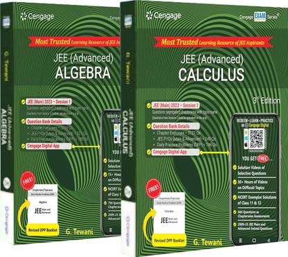 JEE (Advanced) Calculus And Algebra ( Set Of 2 Books) With Free Online Assessments And Digital Content 2023