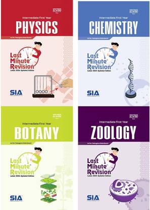 LMR Intermediate First Year BiPC Botany, Zoology, Physics & Chemistry (Set Of 4 Books) Latest 2024 Updated Editon