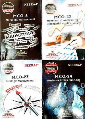 Ignou M.com Second Semester (Mco-6,22,23,24)