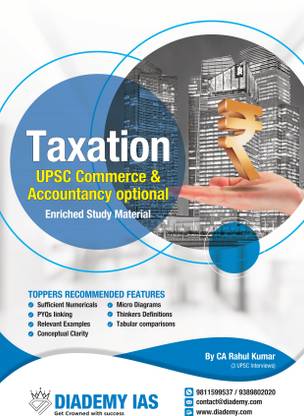 Taxation Book For Paper 1 Of UPSC Commerce & Accountancy Optional (2023-2024)