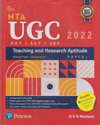 Nta Ugc Net/set/jrf Teaching And Research Aptitude General Paper -1, (Compulsory) [6 Th Edition]