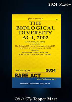 Commercial’s Biological Diversity Act, 2002 Edition 2024