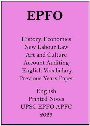 EPFO Entrance Exam Study Notes In English For UPSC 2023