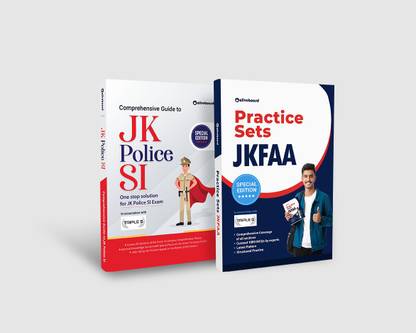 JKSSB Books Combo By Oliveboard | (Set Of 2 Books) - Practice Sets For JKFAA And Comprehensive Guide To JK Police SI With Bonus MCQ's Booklet