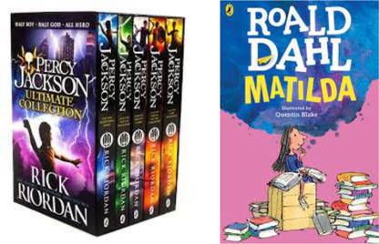 Percy Jackson Complete Series + Matilda (RICK RIORDAN, Roald Dahl, Paperback, English)