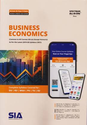 Business Economics (Except Honours) B.Com III-Year V-Sem As Per The Latest (2019-20) Syllabus (CBCS) (Common To All Courses (GE-(A)) Revised & Updated 2024 Edition