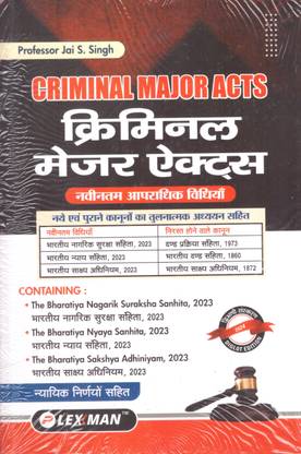 Leximan's, Criminal Major Acts (Diglot) By Professor Jai S. Singh - Edition 2024