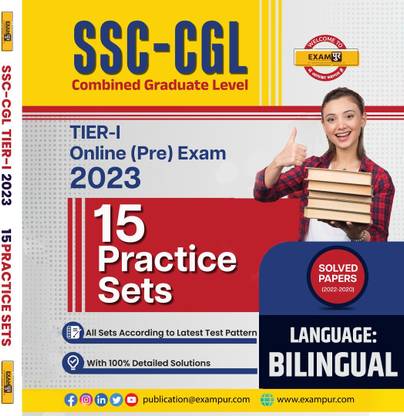 Exampur Ssc Cgl Tier-1 Online Pre Exam 2023, 15 Practice Sets