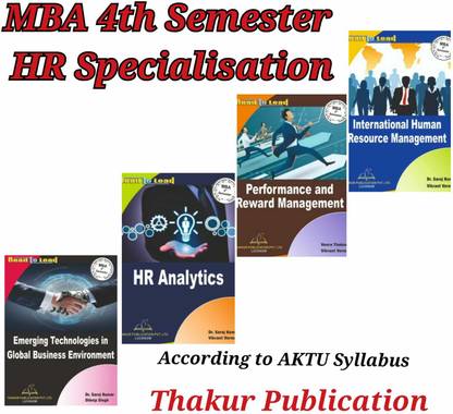 THAKUR PUBLICATION MBA 4th Semester (HR-Specialization) WITH COMMAN SUBJECT-Emerging Technologies In Global Business Environment, Total - 4books Set ACCORDING TO NEW SYLLABUS OF AKTU