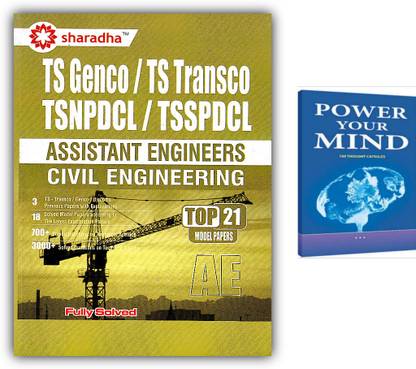 TS Transco / Genco TSNPDCL / TSSPDCL Assistant Engineers Fully Solved Guide For CIVIL Engineering With Previous Papers And Top Model Papers, Pack Of 2 Books