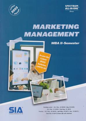 Marketing Management MBA II-Sem As Per The Latest (R22) Syllabus JNTU-Hyderabad Latest 2023 Edition