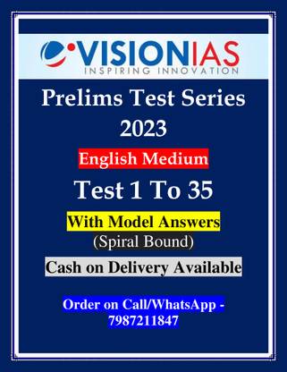 Upsc Vision IAS Prelims Test Series 2023 Test 1-35 With Solution | English Medium |