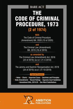 The Code Of Criminal Procedure, 1973 (2 Of 1974) Cr.P.C. Bare Act 2021