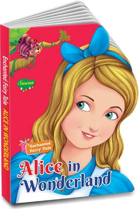 Enchanted Fairy Tale Alice In Wonderland Board Book Large Size (Die Cut Shape Book)