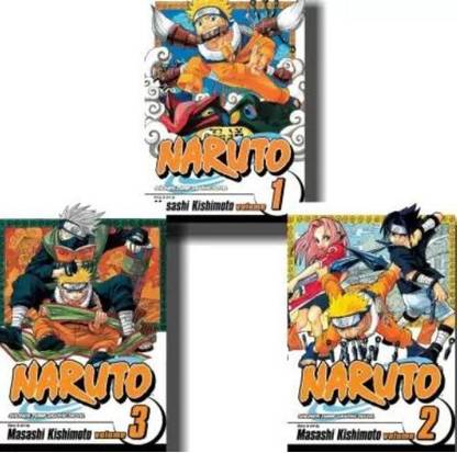 Masashi Kishimoto : Naruto Manga Vol 1, Vol 2 And Vol 3 Set