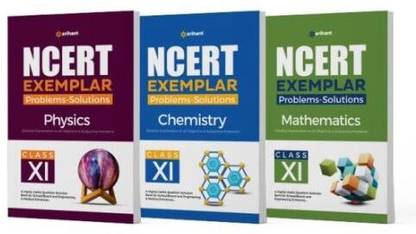 NCERT Exemplar Problems-Solutions Physics, Chemistry, Mathematics Class 11th ( Combo Set Of 3 Books )