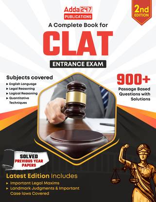 CLAT Common Law Admission Test Companion (2024-25) 2nd Edition Also Useful For AILET SLAT| DU LLB|PULLB|BHU|KU|HPNLU|IPU|UPES|AIL (Mohali)|MHCET LAW Entrance Exam (English Printed Edition) By Adda247