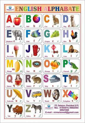 Hindi Varnmala Chart And English Alphabet Letter Chart For Kids