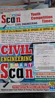 Ssc Je, Pre Mains, AE Upsc Ae, PSU,rrb Je, Upsssc,state Psc GATE, IES Civil Engineering Smart Scan English Medium