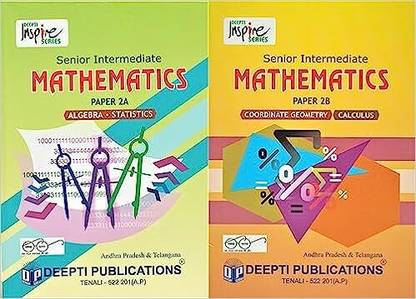 AP & TS Senior Intermediate Mathematics Paper 2A & 2B 2023 (Set Of Two Books) Paperback – 9 July 2023