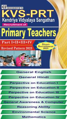 KVS PRT Primary Teachers 2023 (Set Of 10 Books) Direct Recruitment Part I,II,III,IV