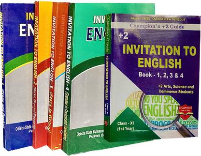 Invitation English Book 1,2,3,4 & Guide Class Xi +2 1st Year Champion