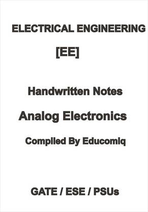 Top Coaching Electrical Engineering Handwritten Notes Of Analog Electronics By For GATE ESE PSUs