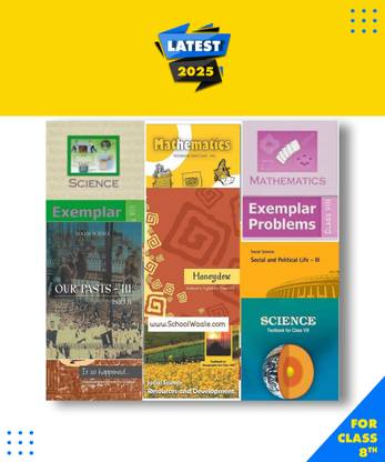 NCERT Complete Books Set + Exemplars For Class -8 (English Medium)