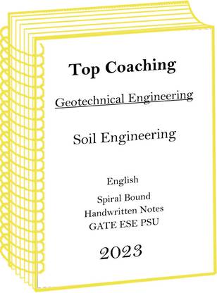 Geotechnical Civil Engineering Handwritten Notes For ESE Gates 2023-24