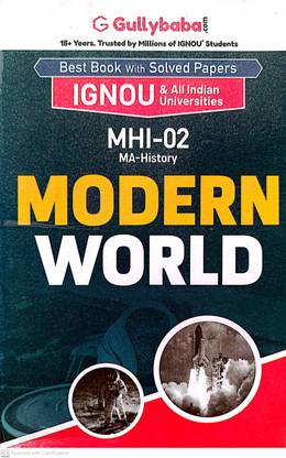 IGNOU M.A. History Help Guide (MHI-02, Modern World)