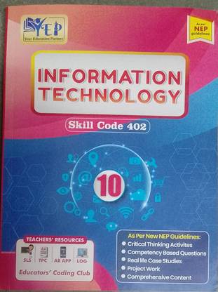 Yep Education Information Technology Skill Code 402 For Class 10