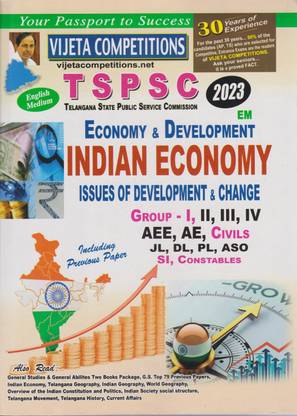 TSPSC Economy & Development Indian Economy Issues Of Development & Change 2023 (English Medium)