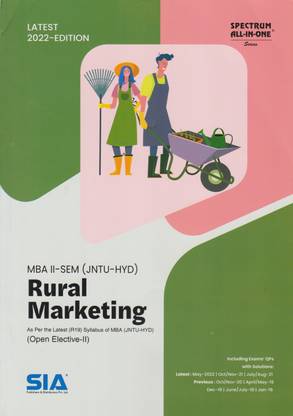 Rural Marketing MBA II-Sem (Open Elective-II) As Per The Latest (R19) Syllabus JNTU-Hyderabad Latest 2022 Edition