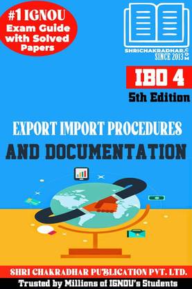 IGNOU IBO 4 Previous Year Solved Question Paper (June 2023) Export Import Procedures And Documentation IGNOU MCOM New IGNOU Master Of Commerce Ibo4