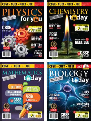 MTG Monthly Magazines Of September 2024 - Physics For You, Chemistry Today, Mathematics Today & Biology Today For JEE & NEET Exam 2024