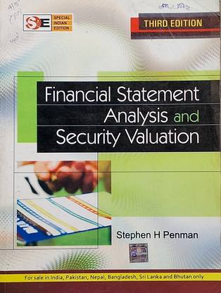 Financial Statement Analysis And Security Valuation (Old Book)